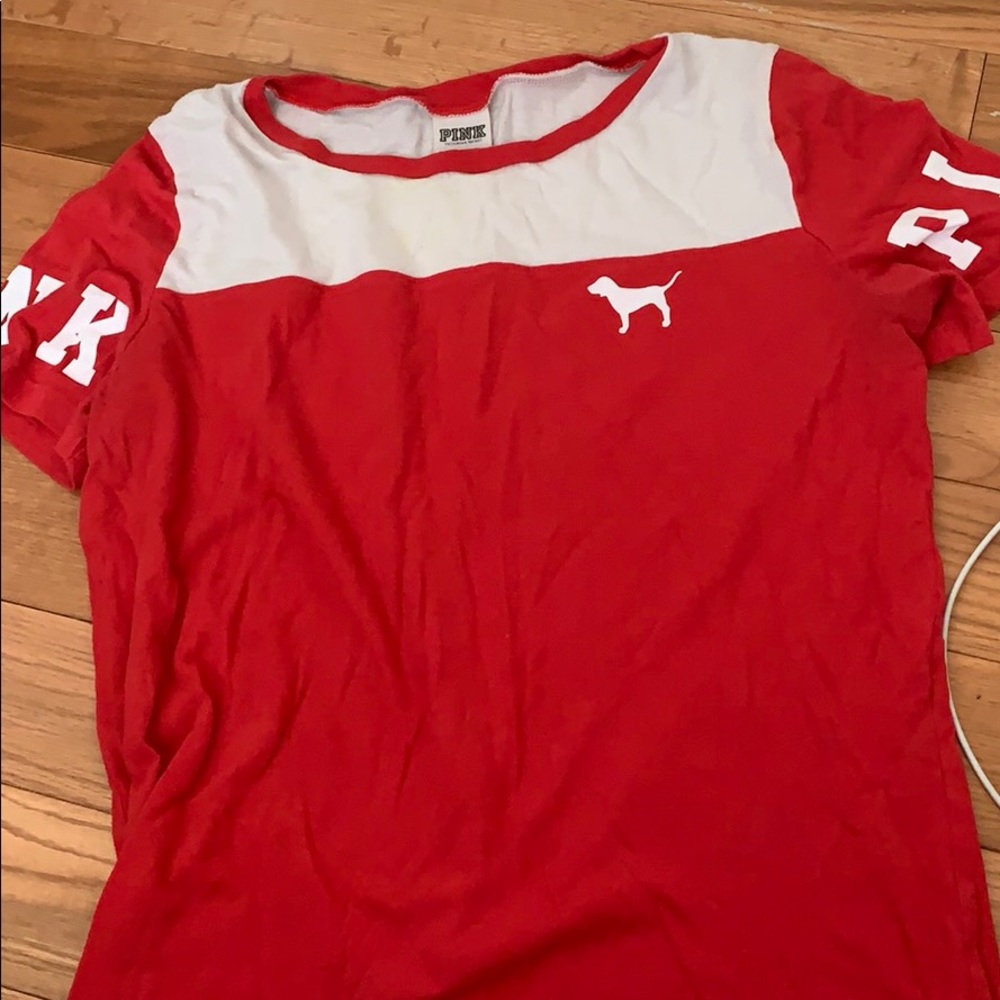 red PINK shirt